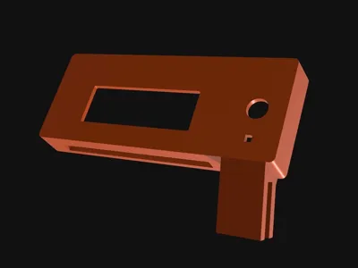 LCD cover & support Prusa i3 Hephestus 