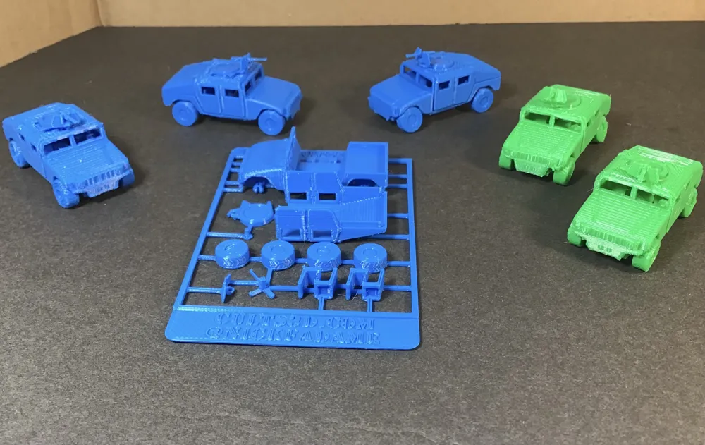 Humvee Card Model 1:100 Scale HMMWV High Mobility Multipurpose Wheeled ...
