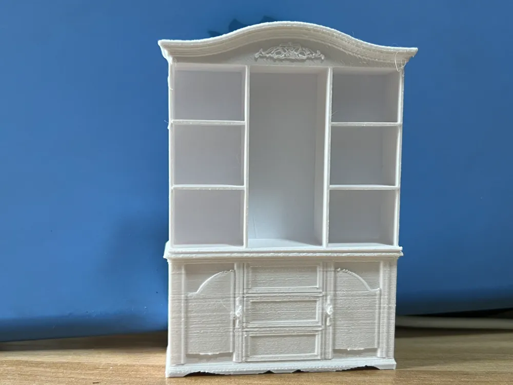 Libreria In Miniatura 1:12 Con Armadietto - Decorazione Fai-da-te Per Case Delle Bambole - Foto 5