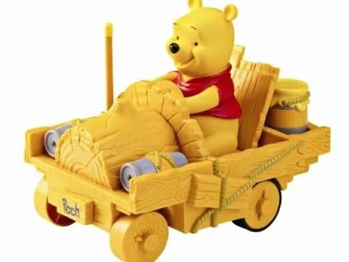 Pooh in a truck