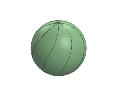 hybrid part of ball from plywood