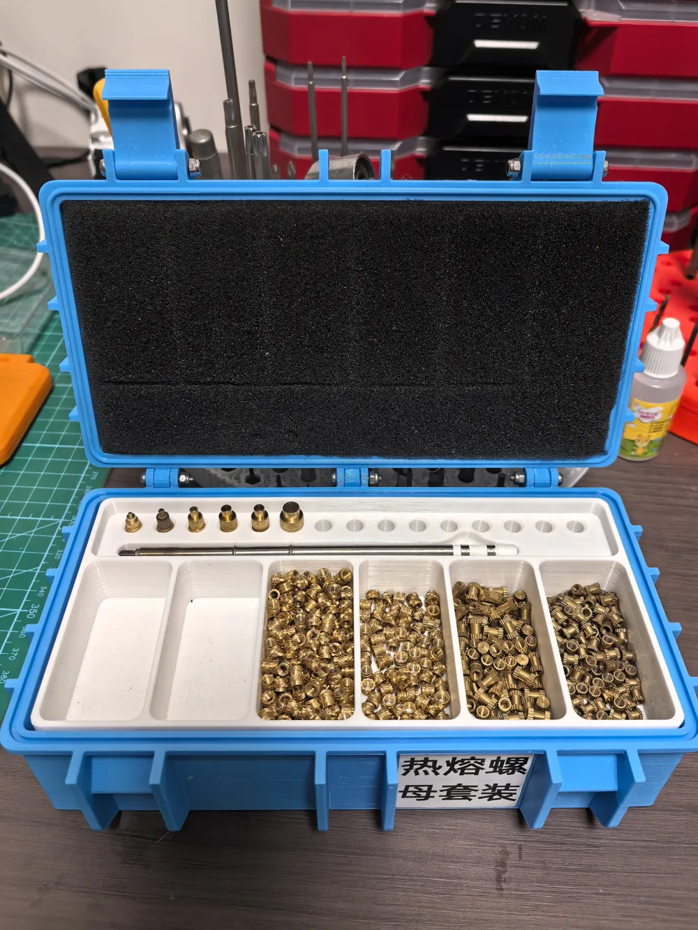 Heat-Set Insert Nuts and T12 Soldering Iron Tip Insertion Tool Storage ...