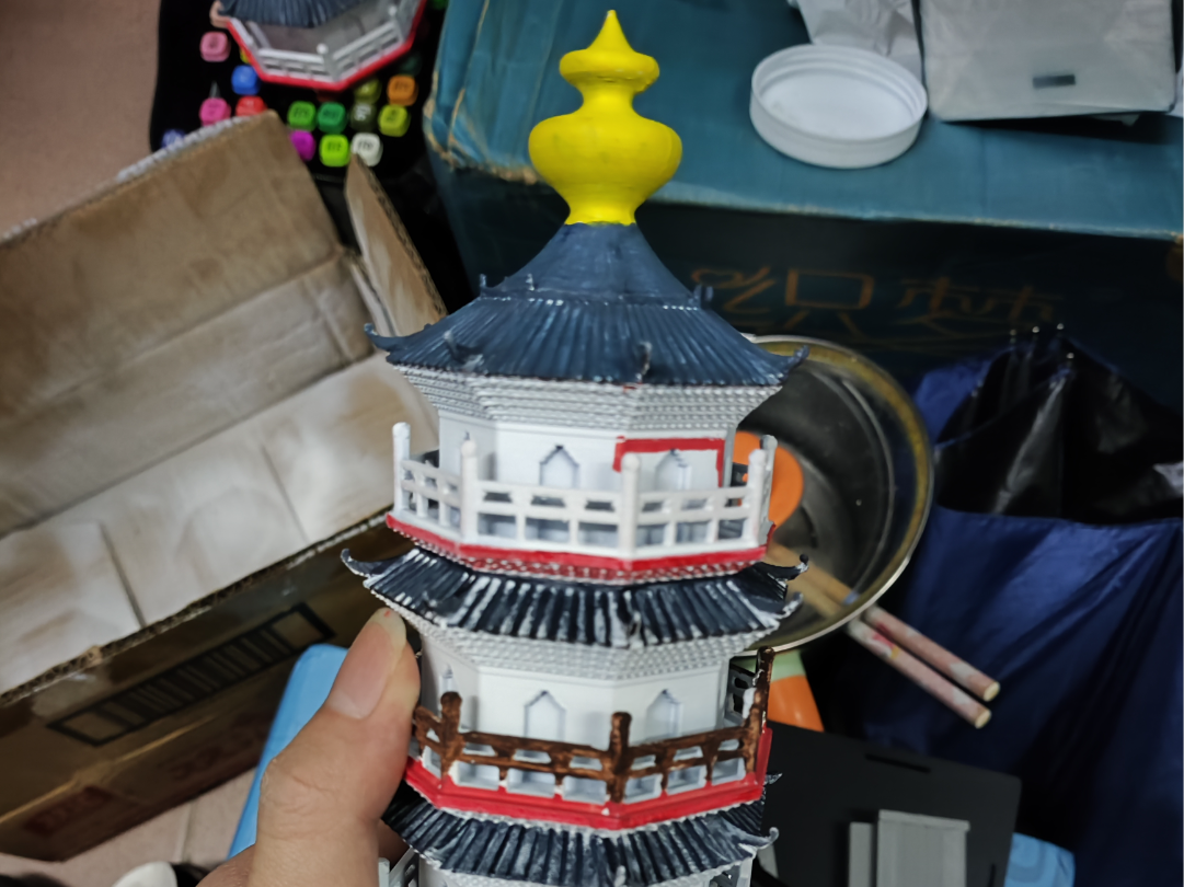 中山公园阜峰文塔微缩模型