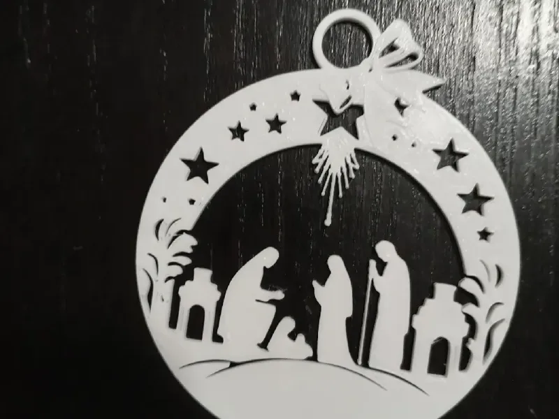 Boule de noël de la scène de la nativité