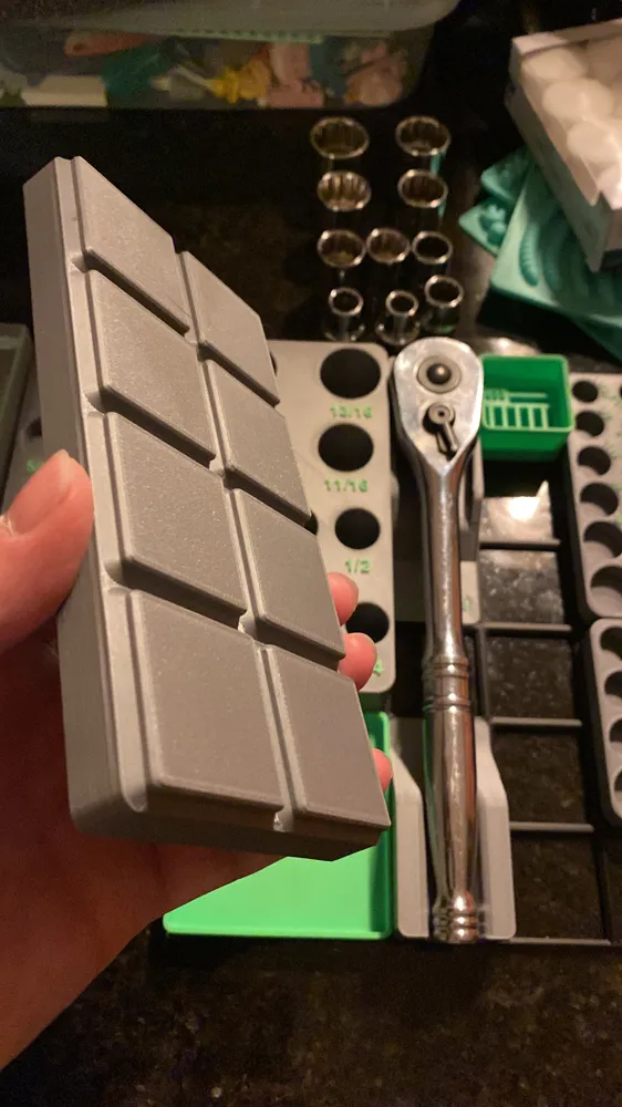 1/2 DRIVE SOCKET HOLDER GRIDFINITY - Free 3D Print Model - MakerWorld