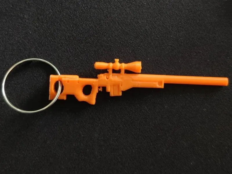 Sniper Rifle Keychain (L96A1)