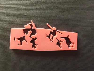 Skateboard Fitness Refrigerator Magnet