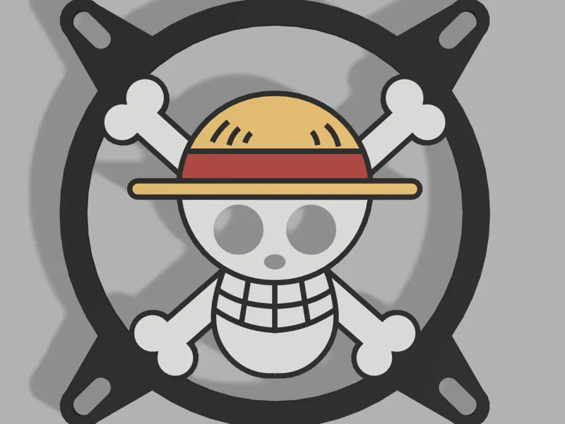 (Multicolor) One Piece 120mm PC Fan Cover