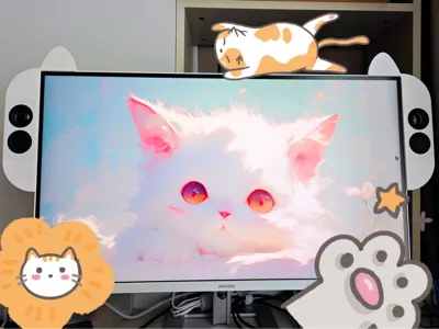 Kawaii Cat Ear Monitor Speaker