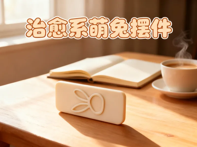 “兔耳留白” 极简摆件