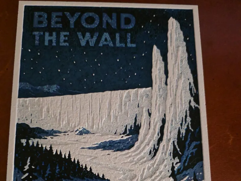 GOT Postcard; Beyond the Wall