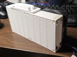 Dessicant box with fans