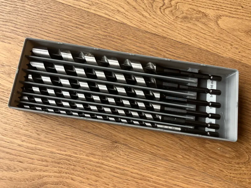 Auger Bit Set Organizer – Gridfinity 6×2 Holder