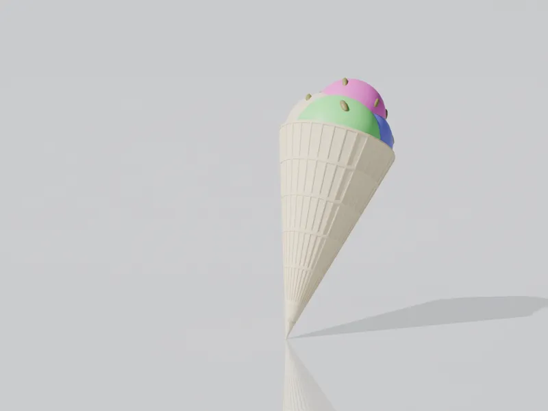 Ice Cream Cone 3D Print / Model