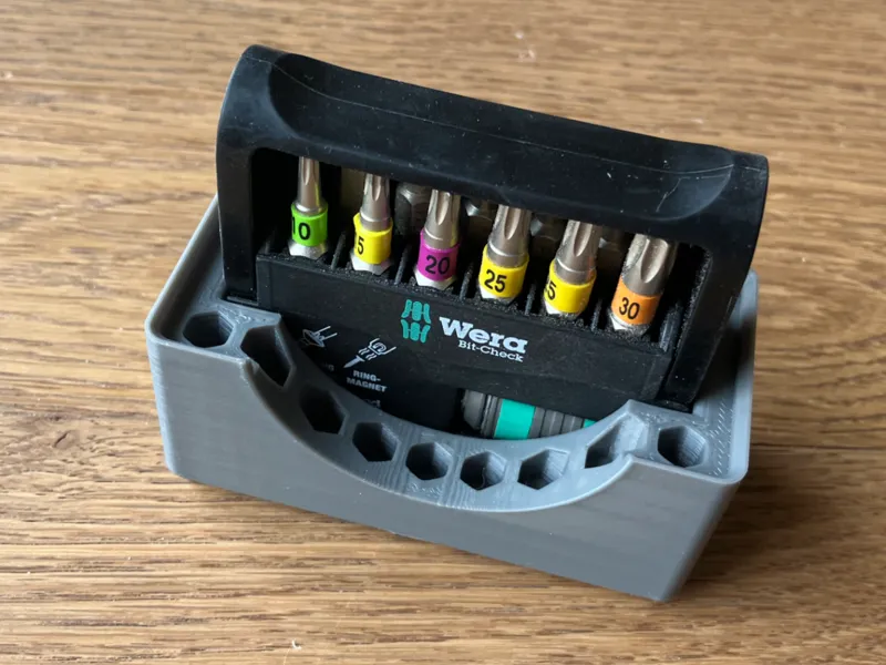 Wera BitCheck 12 Holder – Gridfinity 2×1 Organizer