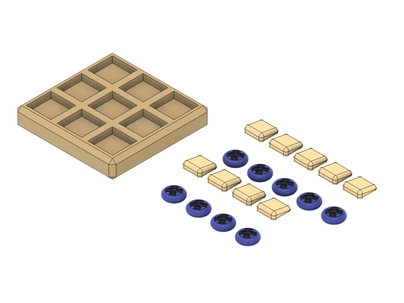 Waffle Tic Tac Toe