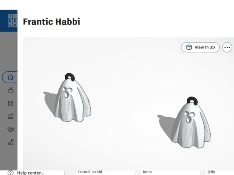 ghost earrings  