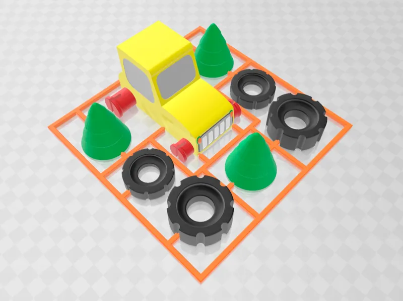 TRACTOR TOY KIT CARD