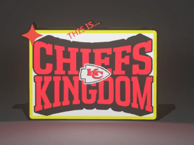 Chiefs Kingdom light box