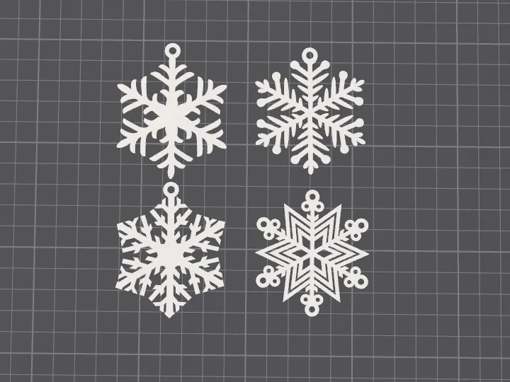 SNOWFLAKES by Piaskun MakerWorld: Download Free 3D Models