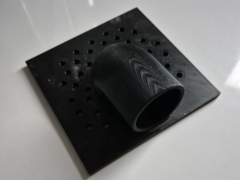 Waste grate with hose connection 116x116mm