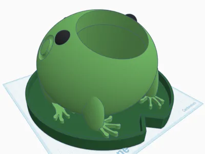 Frog Pot with Lily Pad Tray