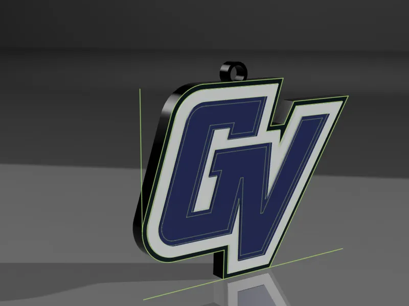 Grand Valley State University Jumbo Chain Pendant