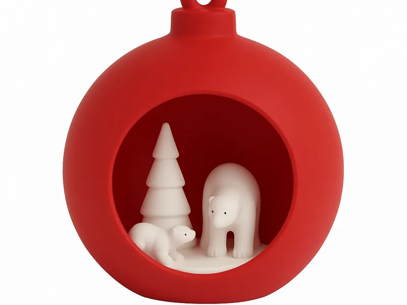 Bola de navidad osos porlares 
