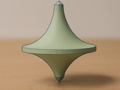 SmoothSpin – Minimalist 3D Printed Spinning Top 