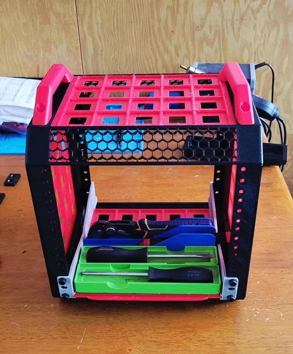 Lab Rax Gridfinity Shelf 1U 5x5 - Free 3D Print Model - MakerWorld