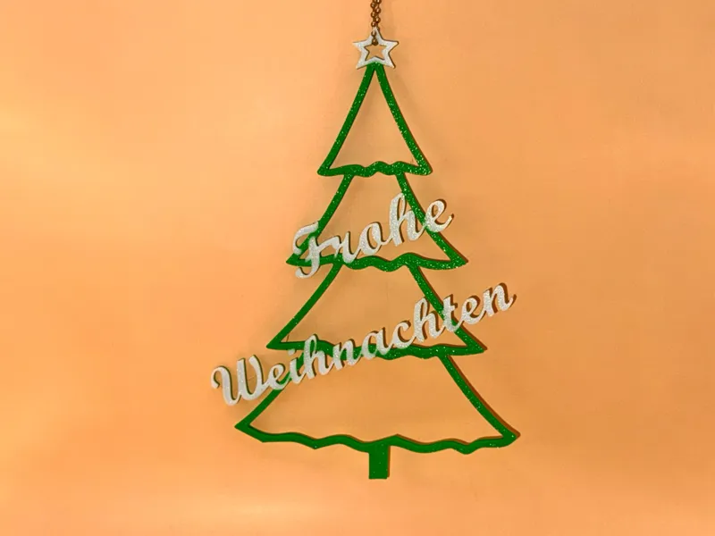 Weihnachtsbaum "Frohe Weihnachten"