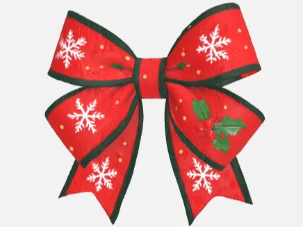 3D Christmas Bow – Gift or Tree Decoration