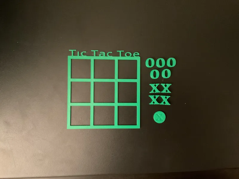 Tic-Tac-Toe Board With Flipper Coin
