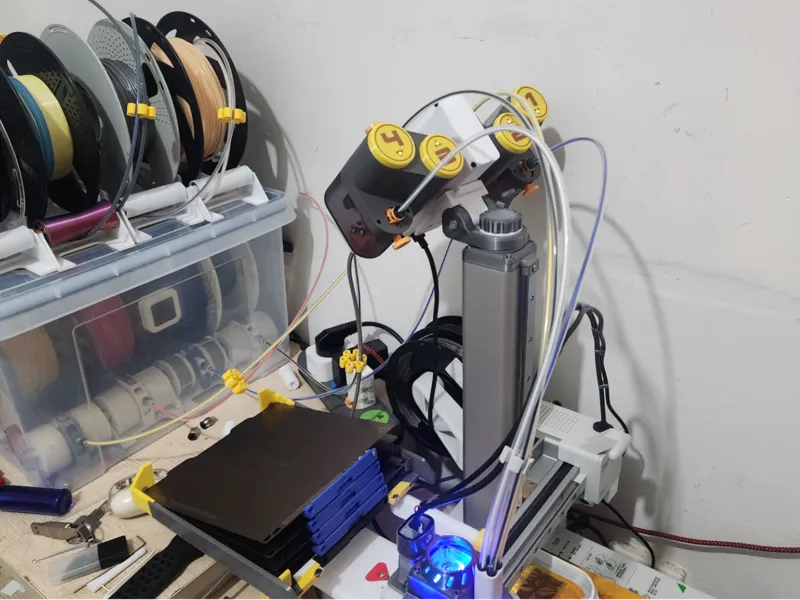 【IN use系列】AMS Lite 简约化 安置在A1mini Z轴上的方案