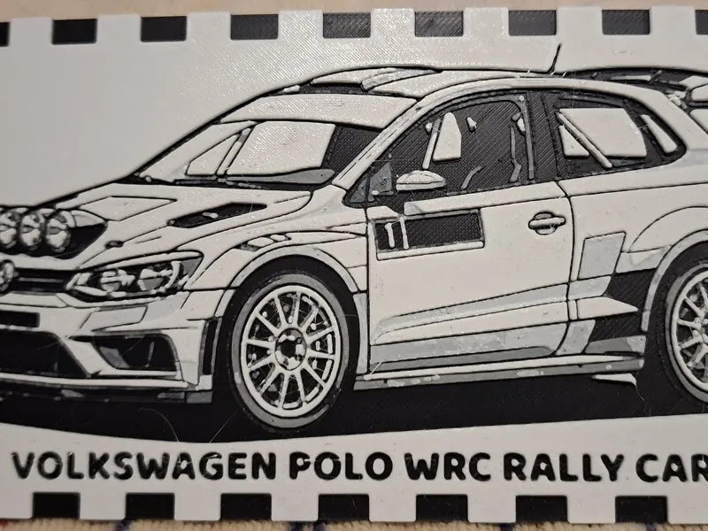 Hueforge Image of a 2018 VW Polo WRC Rally Car