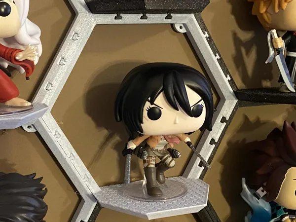 Système d'exposition mural modulaire hexagonal pour Funko Pop!