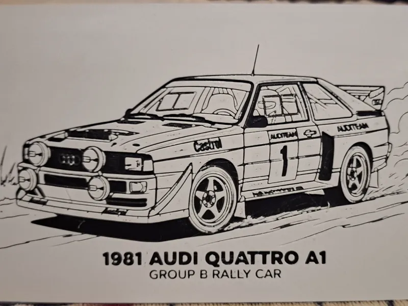 Hueforge Audi Quattro A1 – Group B,1981, Rally Car
