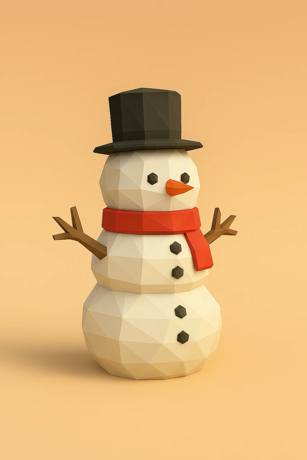 Low Poly Snowman 3D Model by Ecoiras MakerWorld: Download Free 3D Models