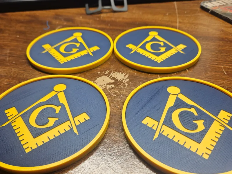 Free Mason coaster