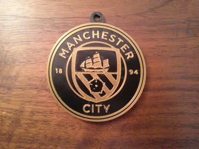 Manchester City Logo Keychain