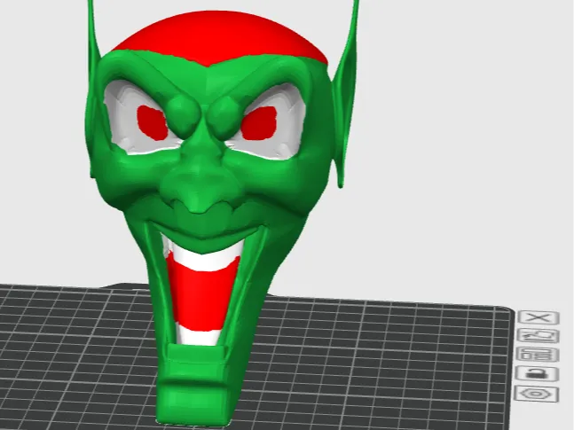 painted green goblin Overdriver character
