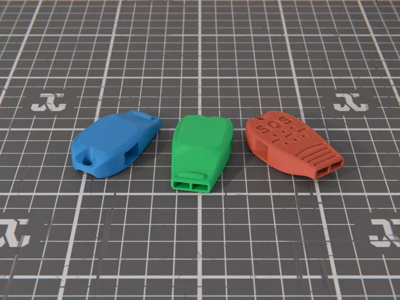 Compact Emergency Whistle with SOS Signal