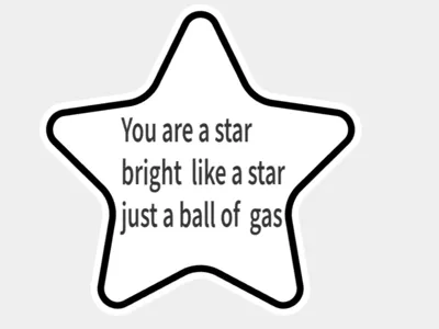 You are bright like a star 