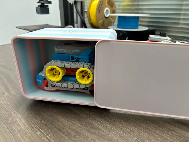 cyberbrick mini tank 坦克一体带盖展示盒、盲盒