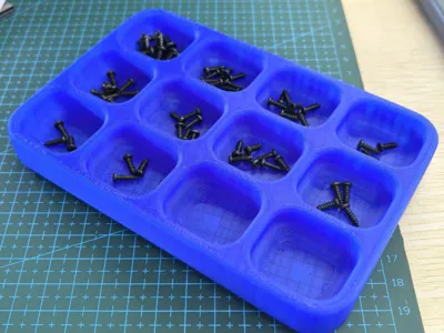 Magnetic teardown parts tray