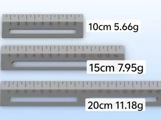 直尺 尺子 三种规格 10cm 15cm 20cm 