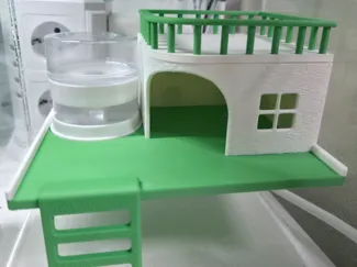 Magnetic Lizard House with Water Dish Slot
