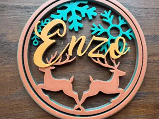 Bola arbol de navidad personalizable