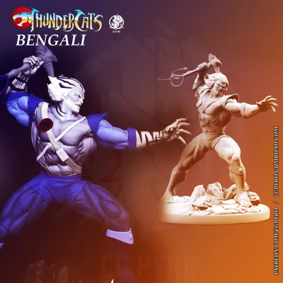 Free Bengali Thundercats STL 3D printing CG Pyro