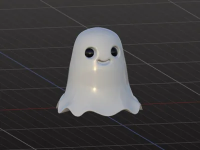Cute Little Ghost Buddy – Easy Halloween 3D Print